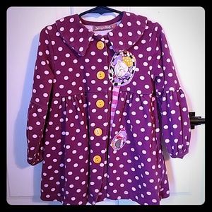 Jelly the Pug Purple Polka Dot Lightweight Jacket